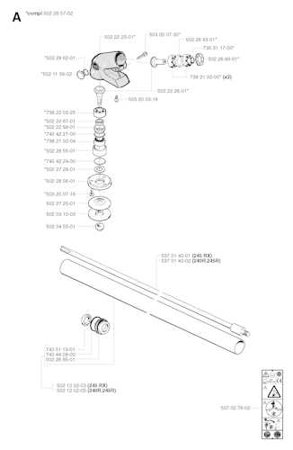 Husqvarna Motorsensen/Freischneider 240 R, 20023100001-20053600000