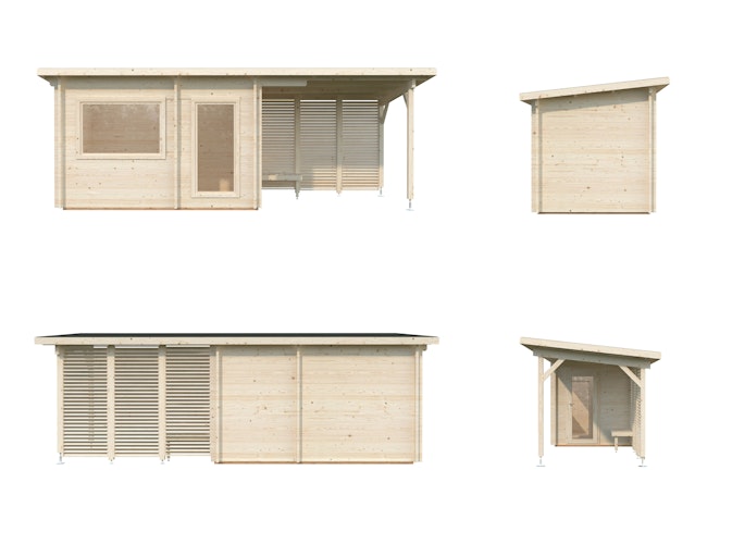 Palmako Saunahaus Sanna 6,8 + 5,9 m²