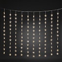 Vorschaubild Konstsmide Weihnachtsbeleuchtung  LED Lichtervorhang Sterne warmweiß 140x120cm