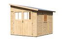 Vorschaubild Karibu Premium Gartenhaus Bomlitz 2/3/4 naturbelassen - 19 mm
