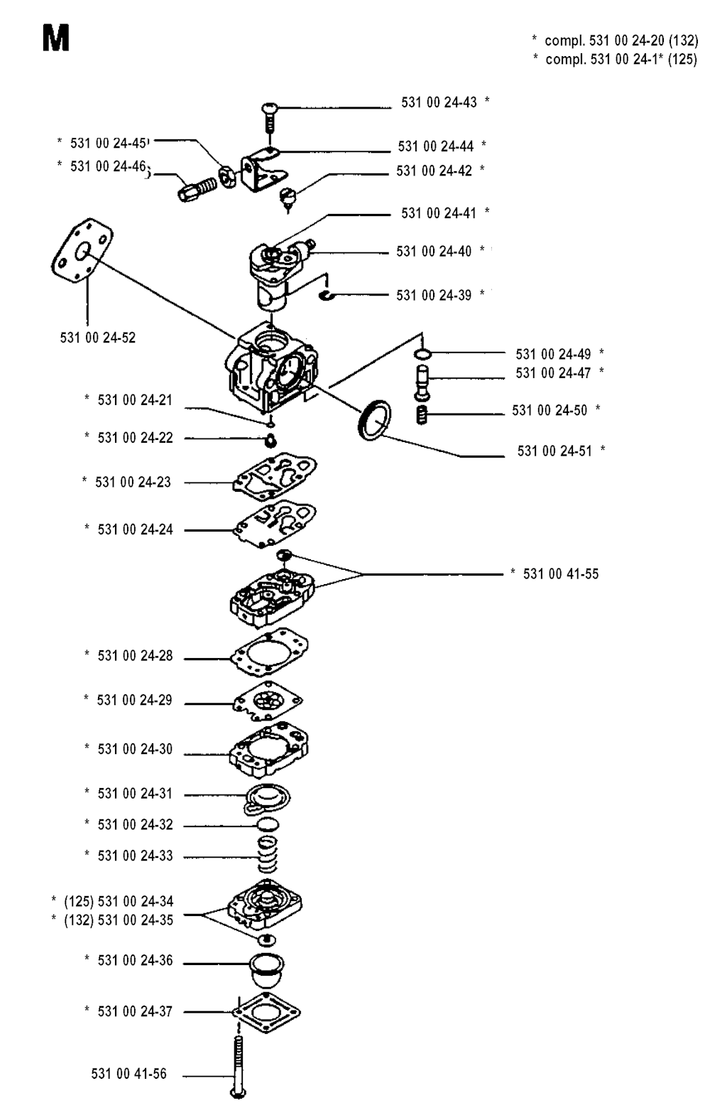 Explosionszeichnung Ersatzteile