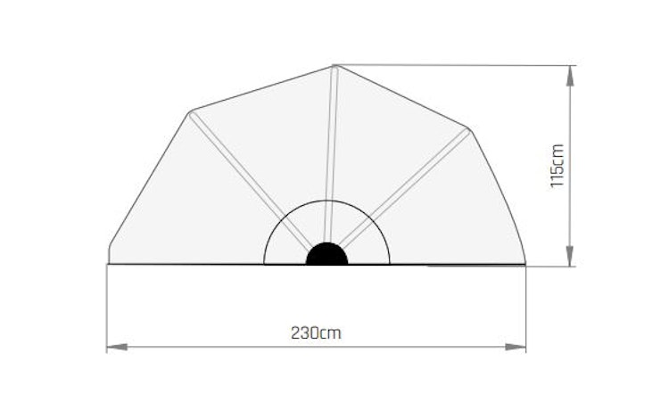 Exit Pool Sonnendach 400 x 200 cm