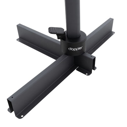 doppler Pendelschirm myZONE 210 x 210, Aluminium Anthrazit / 100 % Polyester 180 g/m²