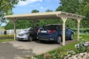 Vorschaubild Skan Holz Odenwald - Design Doppel Carport aus Leimholz Breite 640 cm