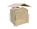 Vorschaubild Karibu Woodfeeling Gartenhaus Amberg 2/3/4/5 naturbelassen - 19 mm