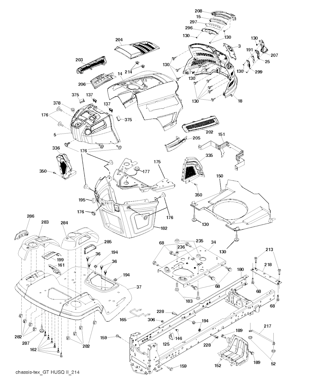 Explosionszeichnung Ersatzteile