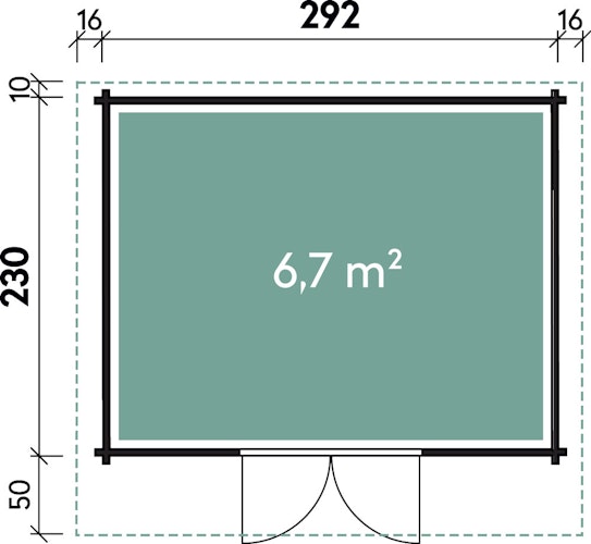 Wolff Finnhaus Gartenhaus Gerätehaus Lyon A/B - Aktionsmodell
