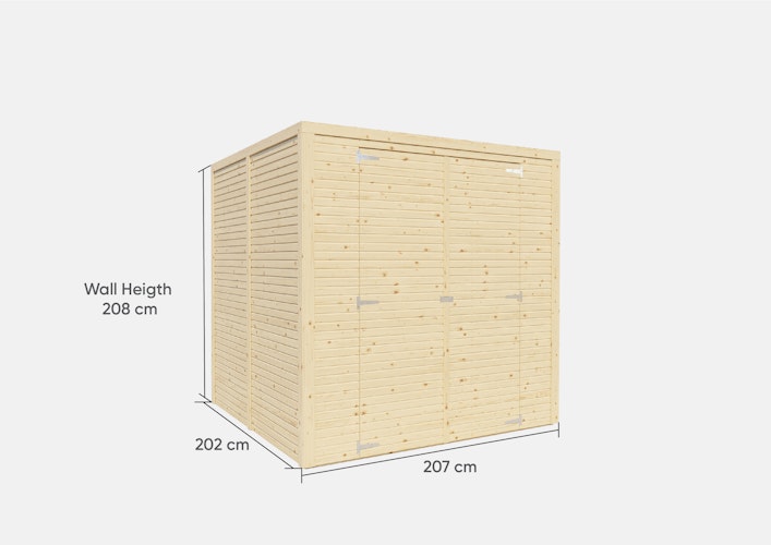 Bertilo Gerätehaus Box 3 - 18 mm