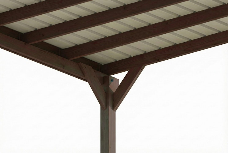 Skan Holz Carport Friesland 320x555 cm inkl. 1 Einfahrtsbogen Set E