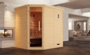 Vorschaubild Weka Premium Massivholz-Elementsauna Kemi Eck mit Glastür inkl. Komfortpaket - 45 mm