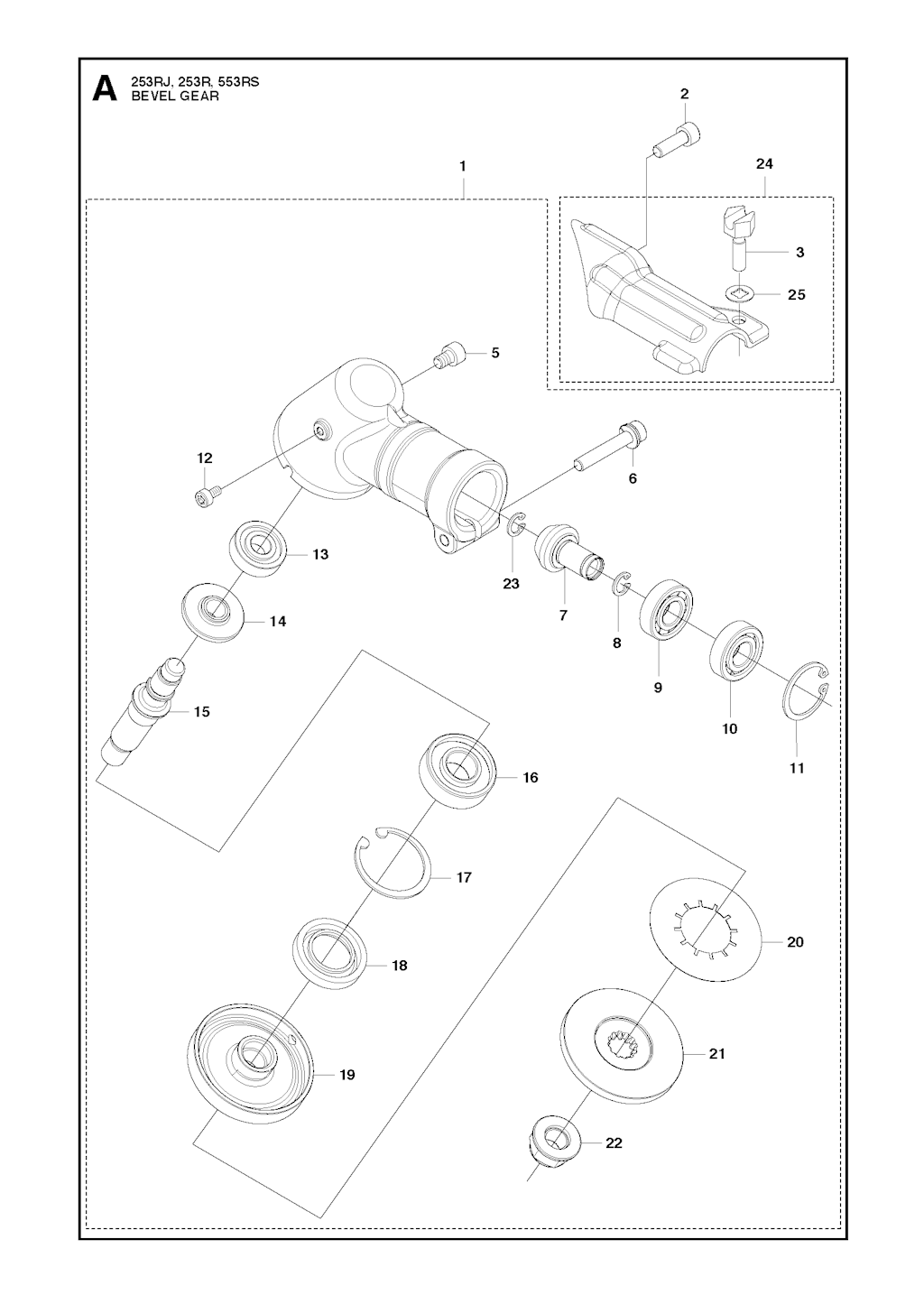 Explosionszeichnung Ersatzteile