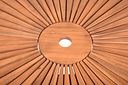 Vorschaubild Garden Pleasure Tischgruppe FREMONT / BREST, Tisch Ø 110 + 4 Sessel, Akazie / Kubu Rattan / Kissen 100 % Polyester