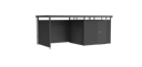 Vorschaubild Biohort Rückwand für Seitendach zu Gerätehaus HighLine H2, H3, H4, H5, H6