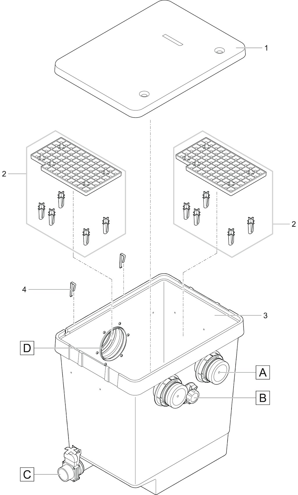Explosionszeichnung Ersatzteile