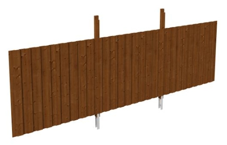 Skan Holz Rückwand für Leimholz Doppel- Carports - Deckelschalung