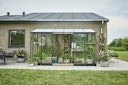 Vorschaubild Halls Gewächshaus Qube Lean-to - 0,9 m² / 1,3 m² / 5 m² / 7,2 m² Farbe: Schwarz