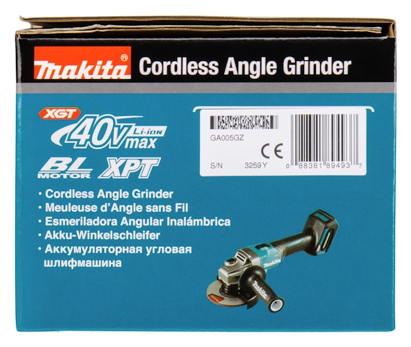 Makita Akku-Winkelschleifer GA005GZ