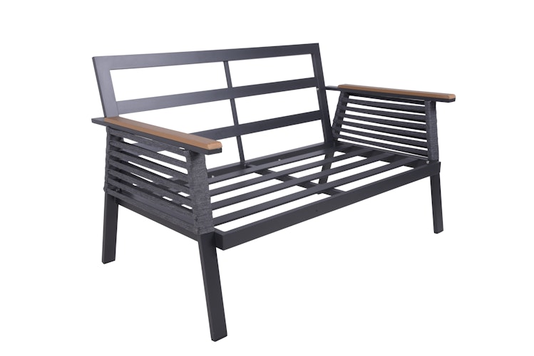 Garden Pleasure Lounge-Set DENIA, Aluminium Anthrazit / Rope / Kissen 100 % Polyester