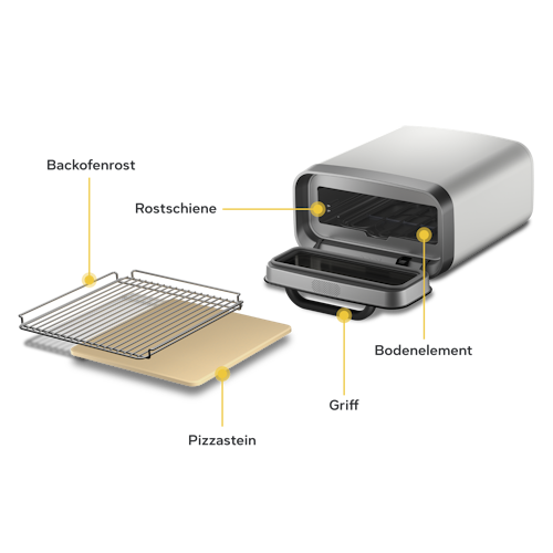 Ooni Pizzaofen VOLT 2 Polarweiß Elektro für Innenbereich