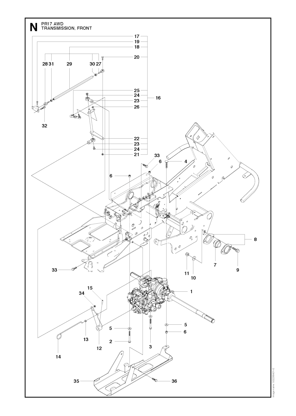 Explosionszeichnung Ersatzteile