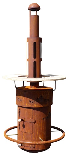 Badeko Stehtischofen in Edelrostoptik