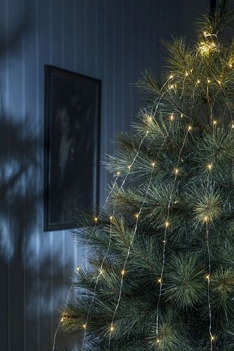 Konstsmide Weihnachtsbeleuchtung  LED Tropfenlametta 10 Stränge à 20Dioden