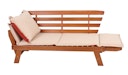 Vorschaubild Garden Pleasure Bank FORTUNA, 195 cm, Eukalyptus / Kissen 100 % Polyester