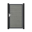 Vorschaubild GroJa BasicLine Schmal Einzeltor Rahmen Aluminium Anthrazitgrau 1000 x 1800 mm