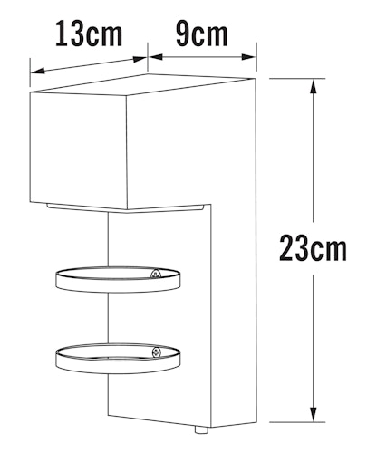 Konstsmide Wandleuchte Acerra, versch. Farben 
