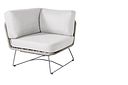 Vorschaubild Diamond Garden Lounge Eckmodul MILOS, Edelstahl Dunkelgrau / Rope / Sunproof (100 % Polypropylen)