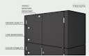 Vorschaubild Bertilo HPL Geräteschrank Terrace High - 6 mm