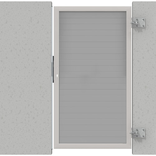 TraumGarten Montageplatte für Tor an Mauer - 2er Set 