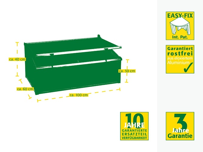 JUWEL Komfort Frühbeet EASY-FIX 100/60