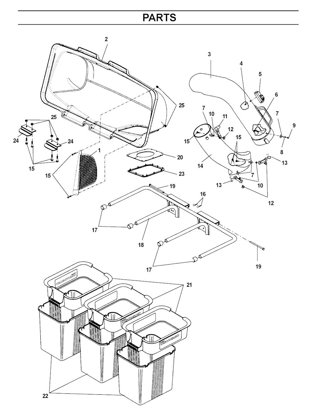 Explosionszeichnung Ersatzteile