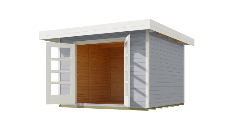 Weka 28 mm Designhaus 126+ mit extra hoher Tür - 28 mm