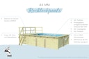 Vorschaubild Karibu Rechteck Pool Gr. 3 - 350 x 530 cm - kesseldruckimprägniert Sparset mit Filteranlage 