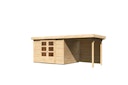 Vorschaubild Karibu Woodfeeling Gartenhaus Askola 2/3/3,5/4/5/6 mit 240 cm Schleppdach + Rückwand