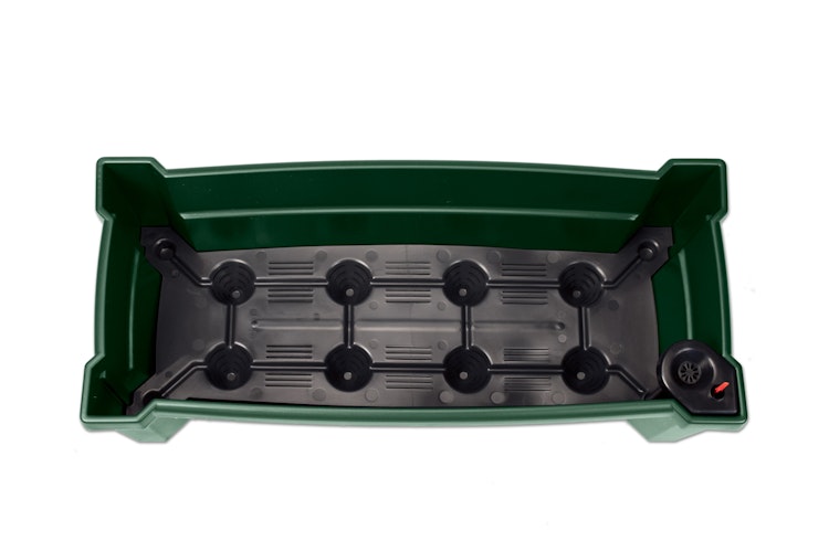 KHW Calypso Pflanzkasten auf Rollen mit Bewässerungssystem + Spalier