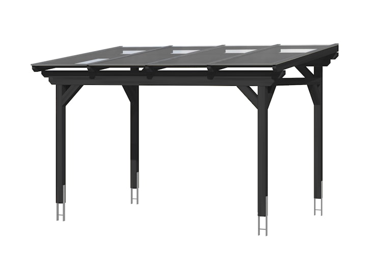 Skan Holz Sanremo aus Leimholz ohne Mittelpfosten Breite 434 cm freistehende Terrassenüberdachung