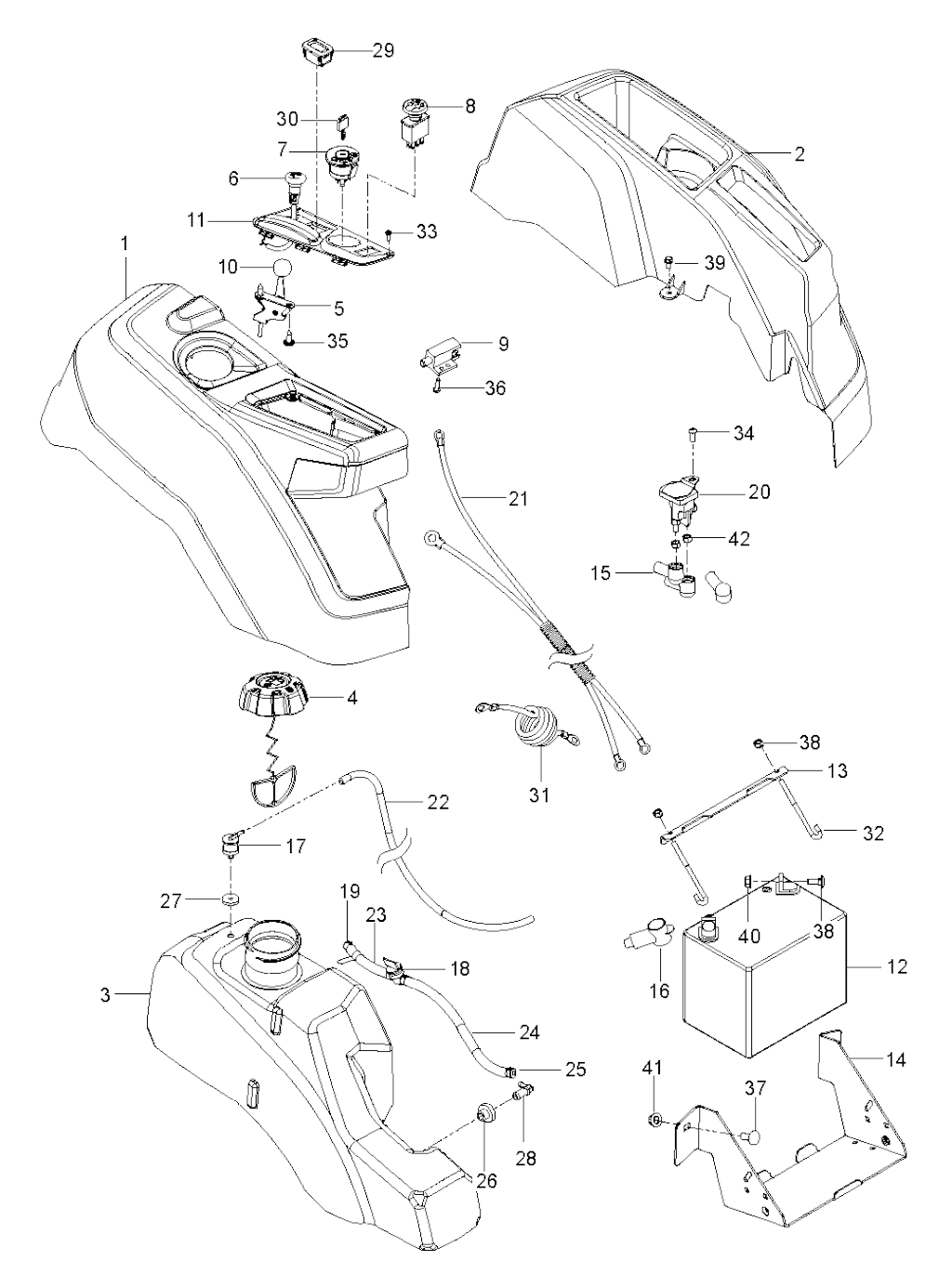 Explosionszeichnung Ersatzteile
