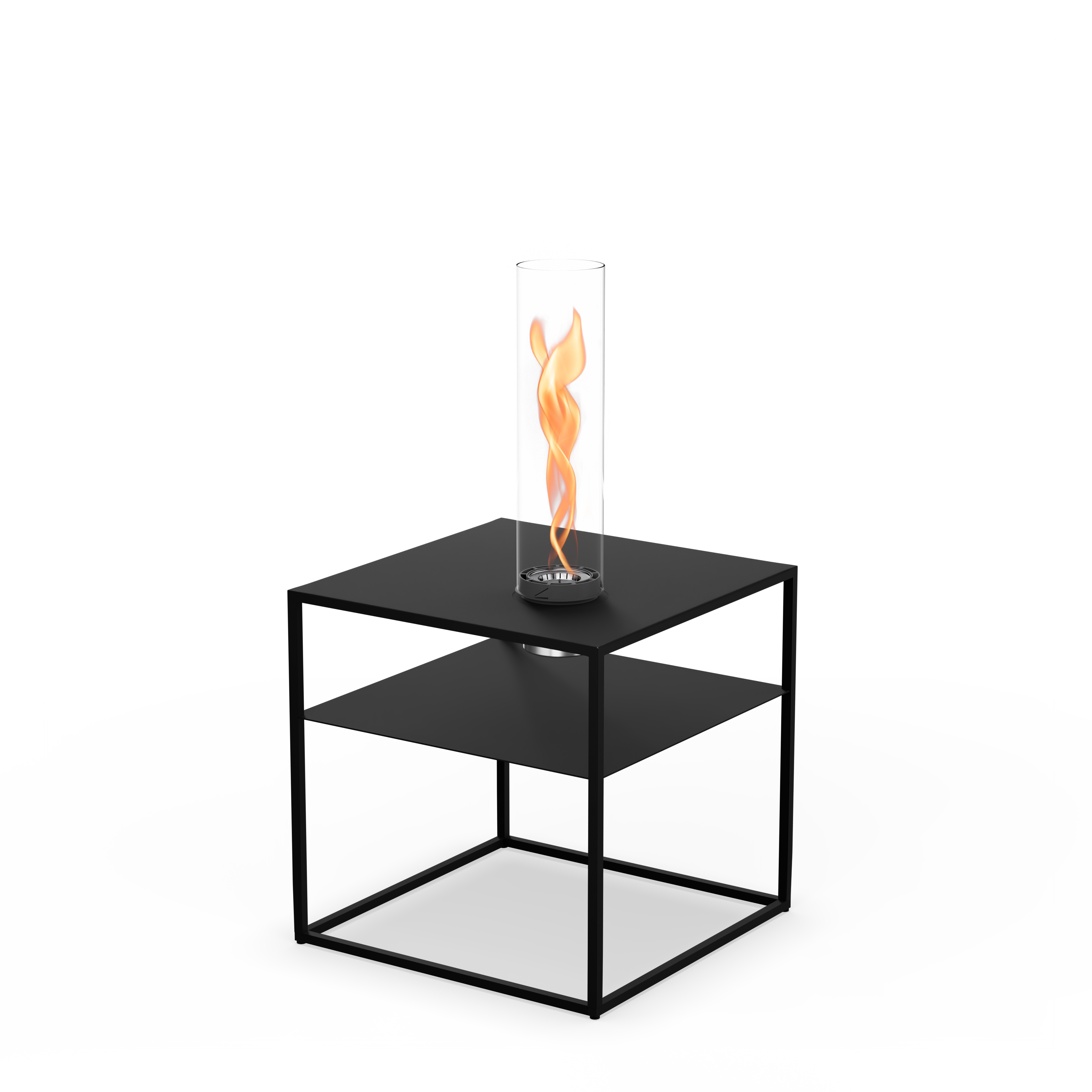 höfats FIRE FRAME Loungetisch mit SPIN air 900 Einbau