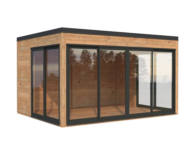 Palmako Gartenhaus Serena 12,6 m² Set 2 Slide - 44 mm