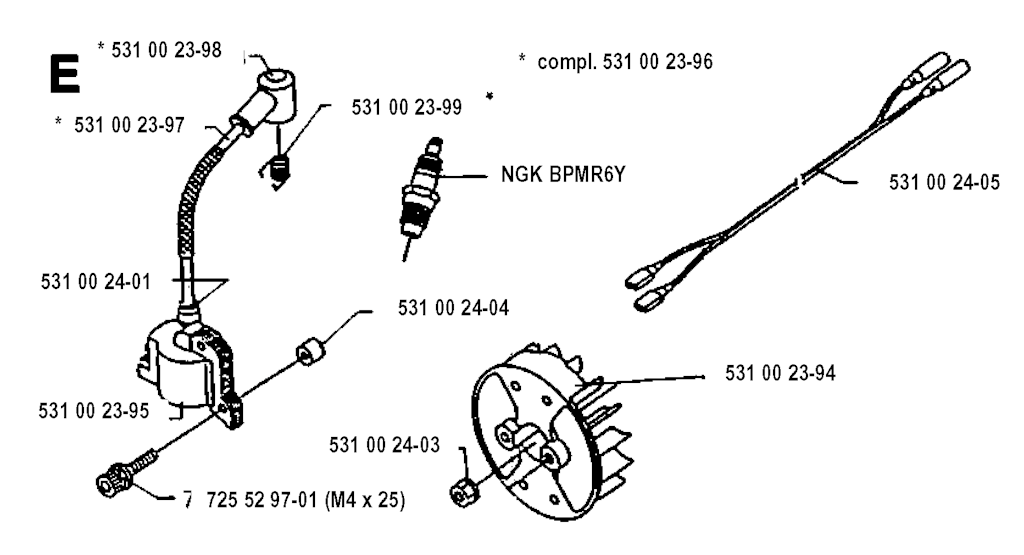 Explosionszeichnung Ersatzteile
