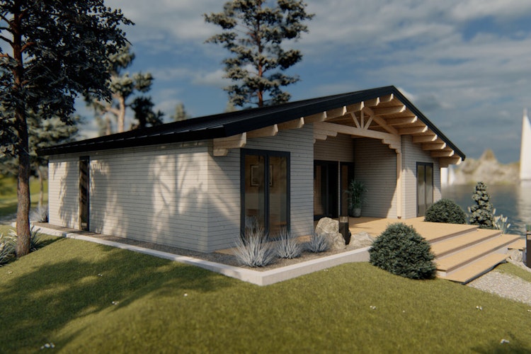 Wolff Finnhaus Ferienhaus Egersund 96 - 68 mm