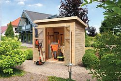 Karibu Eco Gartenhaus Merseburg 2/3/4/5/6 - 14 mm inkl. gratis Fenster im Wert von bis zu 59,99 €