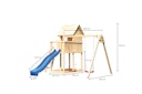 Vorschaubild Akubi Kinderspielturm Frieda mit Rutsche und Doppelschaukelanbau (Set B)