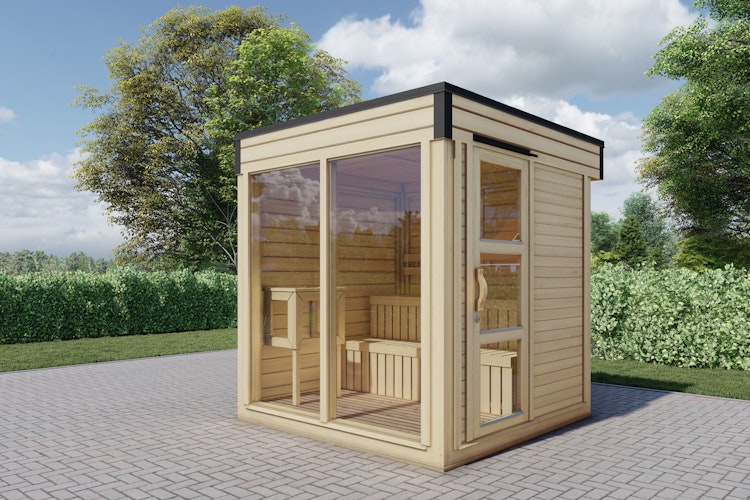 Wolff Finnhaus Saunahaus Paradiso 2x2 (1-Raum)