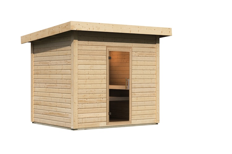 Karibu Gartensauna Saunahaus Caapi 4 inkl. gratis Sauna-Zubehörset im Wert von 234,94 €
