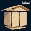 Vorschaubild Bertilo Gartenhaus Arley - 19 mm