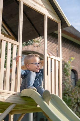 EXIT Holzspielhaus Panorama 300 mit Rutsche